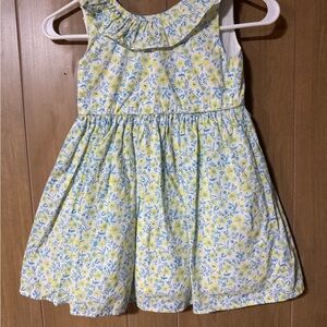 TOMMY BAHAMA Girls 100% Cotton Floral Fit Flare Dress Size 5 Bow at the Back